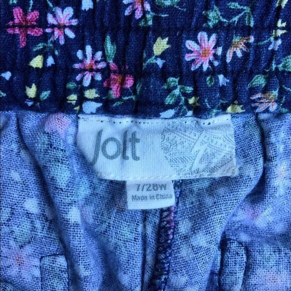 Jolt Relaxed Floral Tie Short Size 28 (Juniors 7) - Picture 8 of 10